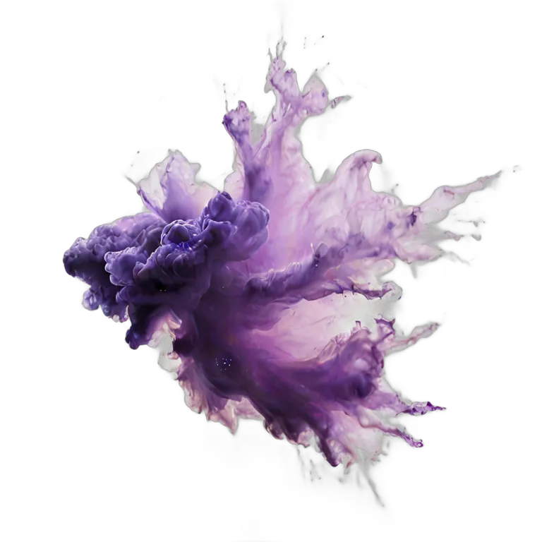 エフェクト 自然 紫色に輝く星雲のきらめき 透過 PNG 画像 フリー素材 #39690