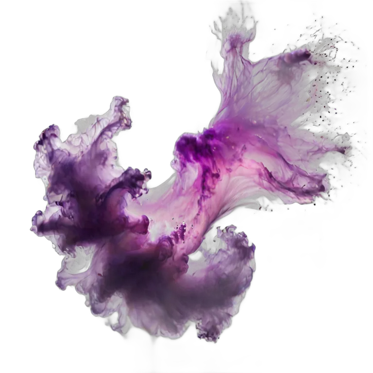 エフェクト 自然 紫色に輝く星雲のきらめき 透過 PNG 画像 フリー素材 #39693