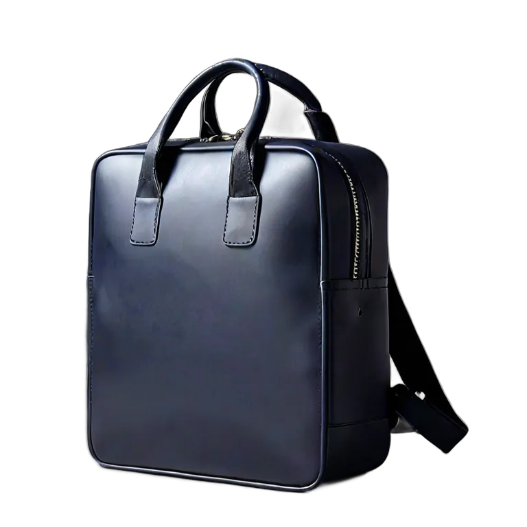 ファッション バッグ マットネイビーのモダンなスクエアバックパック 透過 PNG 画像 フリー素材 #21762