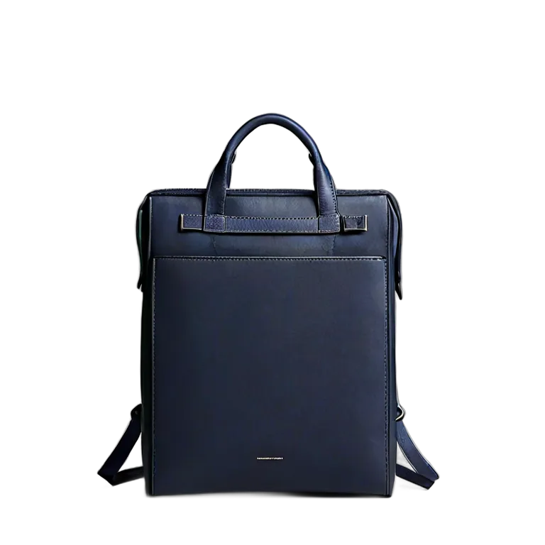 ファッション バッグ マットネイビーのモダンなスクエアバックパック 透過 PNG 画像 フリー素材 #21764