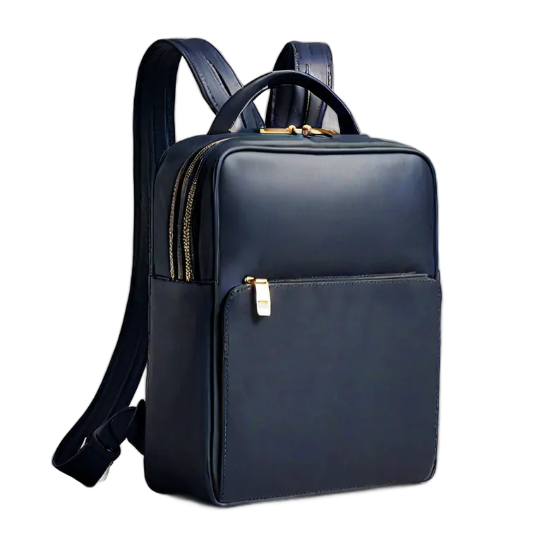 ファッション バッグ マットネイビーのモダンなスクエアバックパック 透過 PNG 画像 フリー素材 #21765