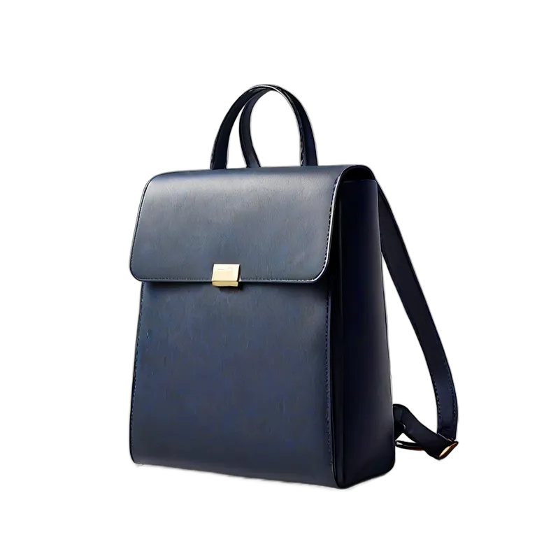 ファッション バッグ マットネイビーのモダンなスクエアバックパック 透過 PNG 画像 フリー素材 #21769