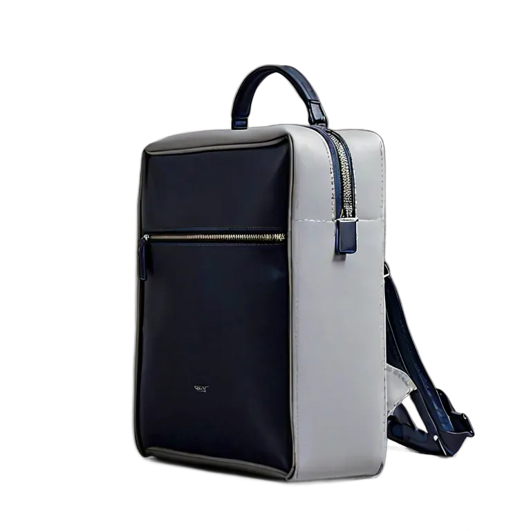 ファッション バッグ マットネイビーのモダンなスクエアバックパック 透過 PNG 画像 フリー素材 #21771