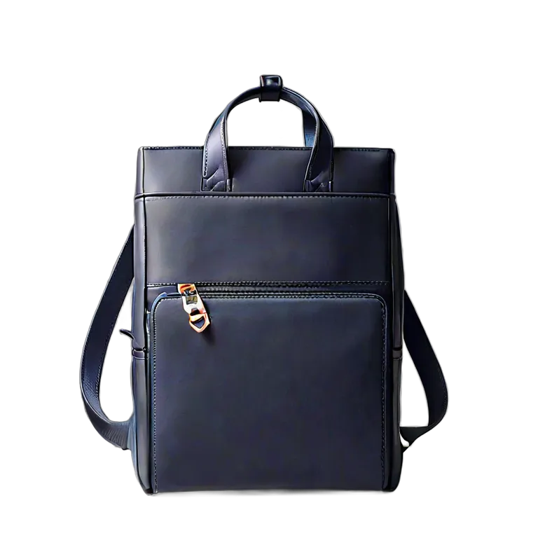 ファッション バッグ マットネイビーのモダンなスクエアバックパック 透過 PNG 画像 フリー素材 #21774