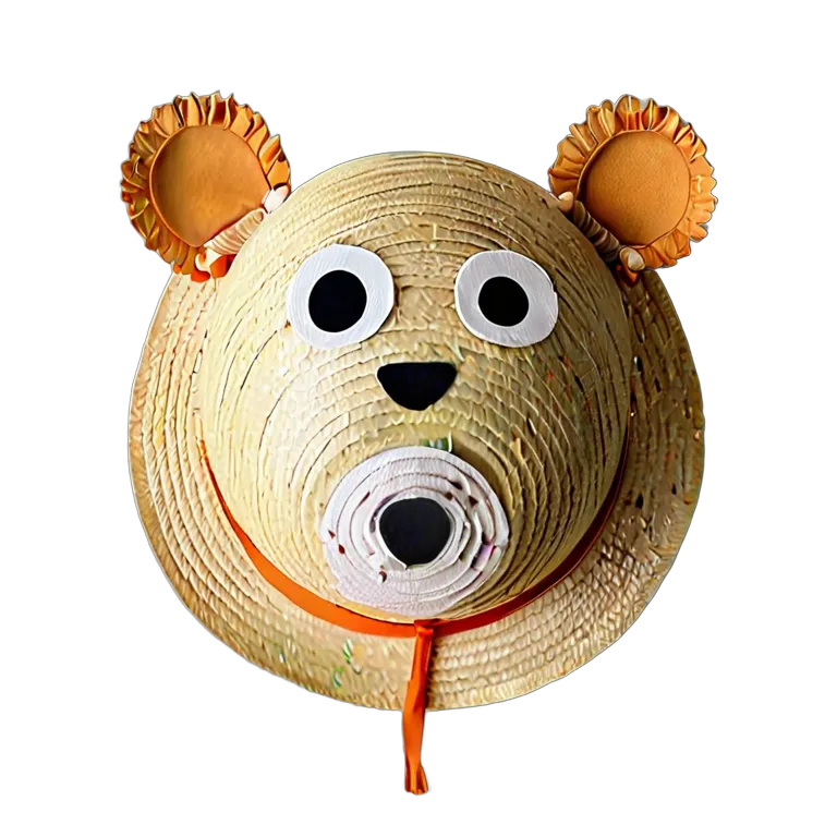 موضة القبعات قبعة شمسية يابانية من القش للأطفال صورة PNG شفافة مجانية #31341