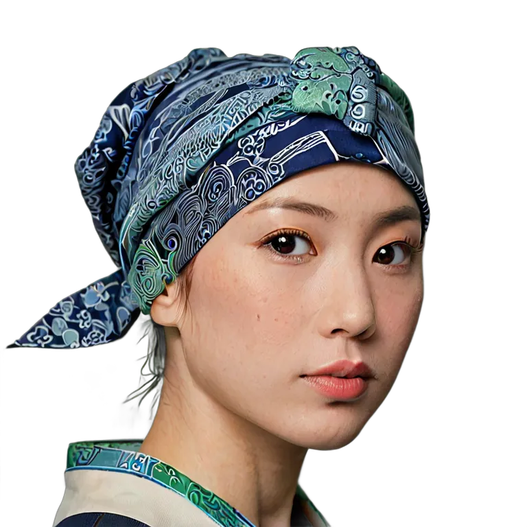 ファッション 帽子 日本の手ぬぐいヘッドラップ 透過 PNG 画像 フリー素材 #31396