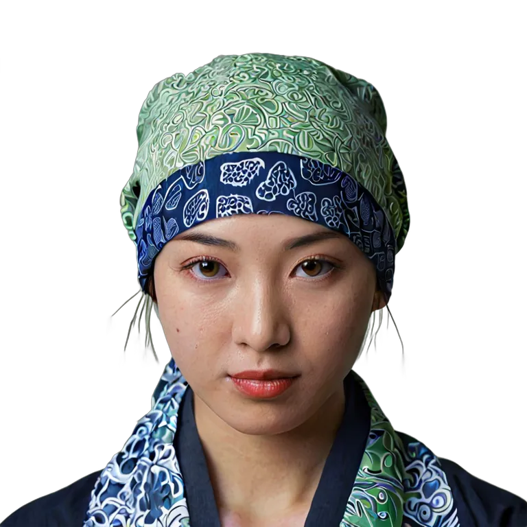 ファッション 帽子 日本の手ぬぐいヘッドラップ 透過 PNG 画像 フリー素材 #31399