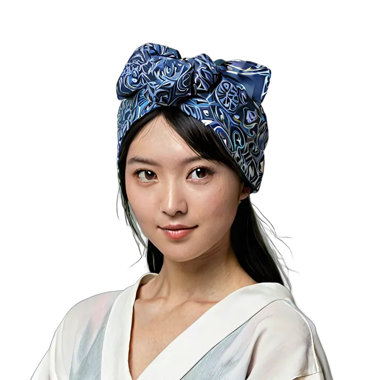 ファッション 帽子 日本の手ぬぐいヘッドラップ 透過 PNG 画像 フリー素材 #31400