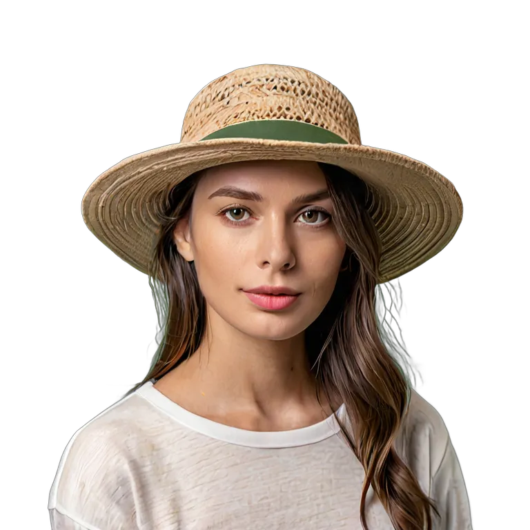 モダンで環境に優しい麻の帽子 透過 PNG 画像 フリー素材 #31427