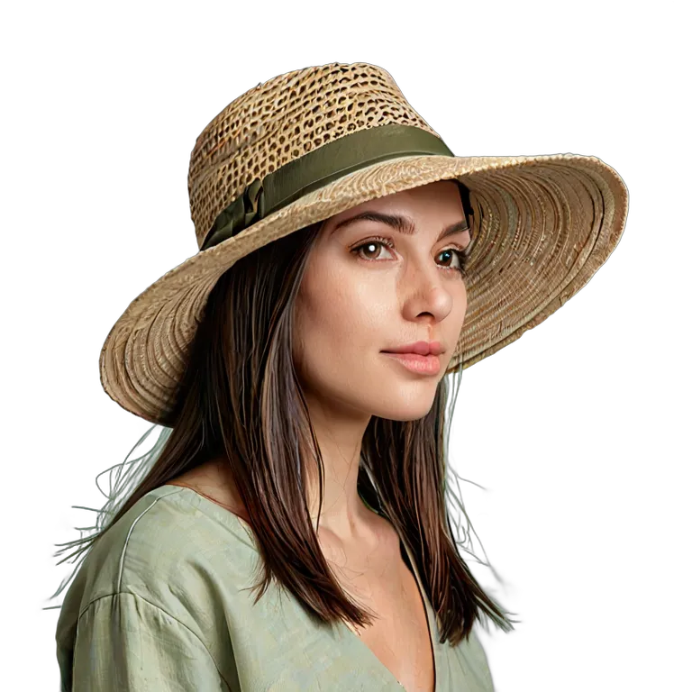 モダンで環境に優しい麻の帽子 透過 PNG 画像 フリー素材 #31432