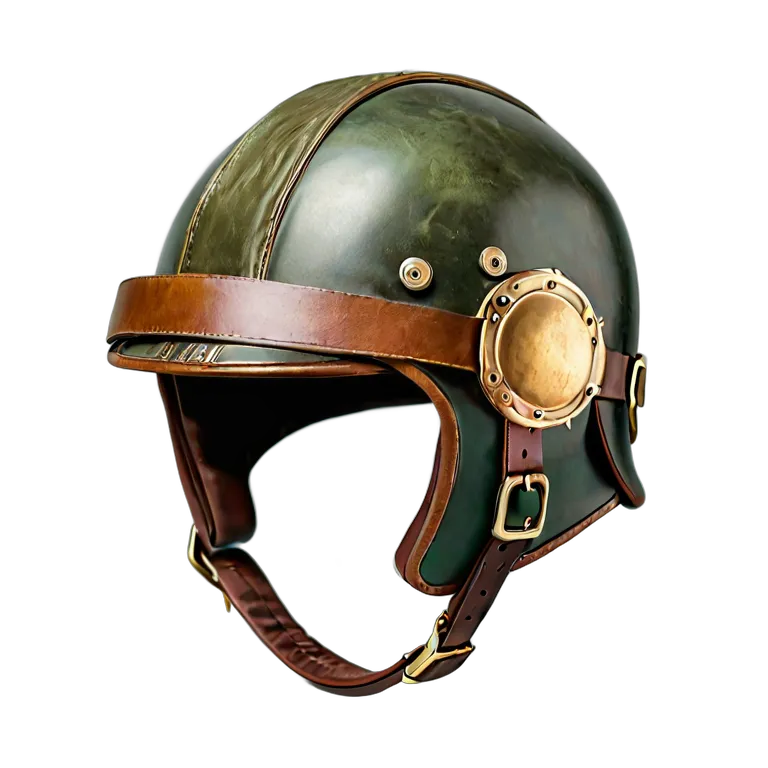 ファッション 帽子 ヴィンテージフライトヘルメット 透過 PNG 画像 フリー素材 #31370