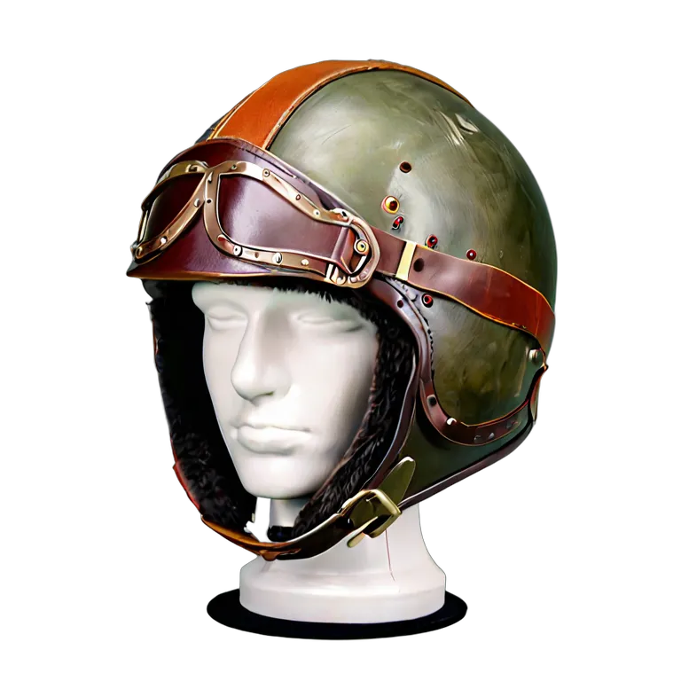 ファッション 帽子 ヴィンテージフライトヘルメット 透過 PNG 画像 フリー素材 #31371