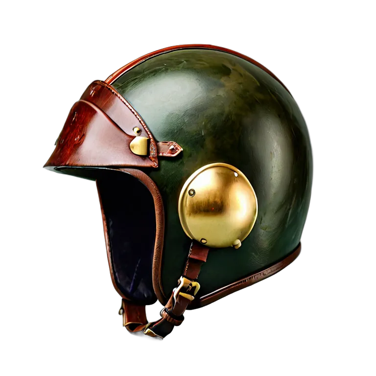 ファッション 帽子 ヴィンテージフライトヘルメット 透過 PNG 画像 フリー素材 #31381