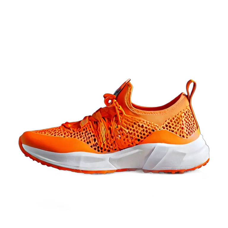 موضة أحذية حذاء أكوا عصري شبكي باللون البرتقالي الزاهي صورة PNG شفافة مجانية #16405