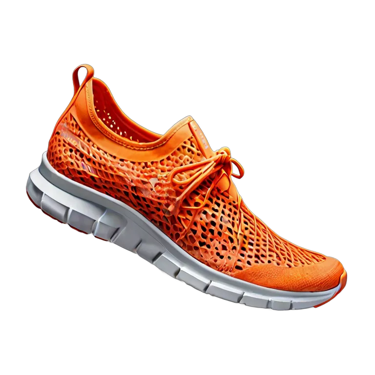 موضة أحذية حذاء أكوا عصري شبكي باللون البرتقالي الزاهي صورة PNG شفافة مجانية #16417