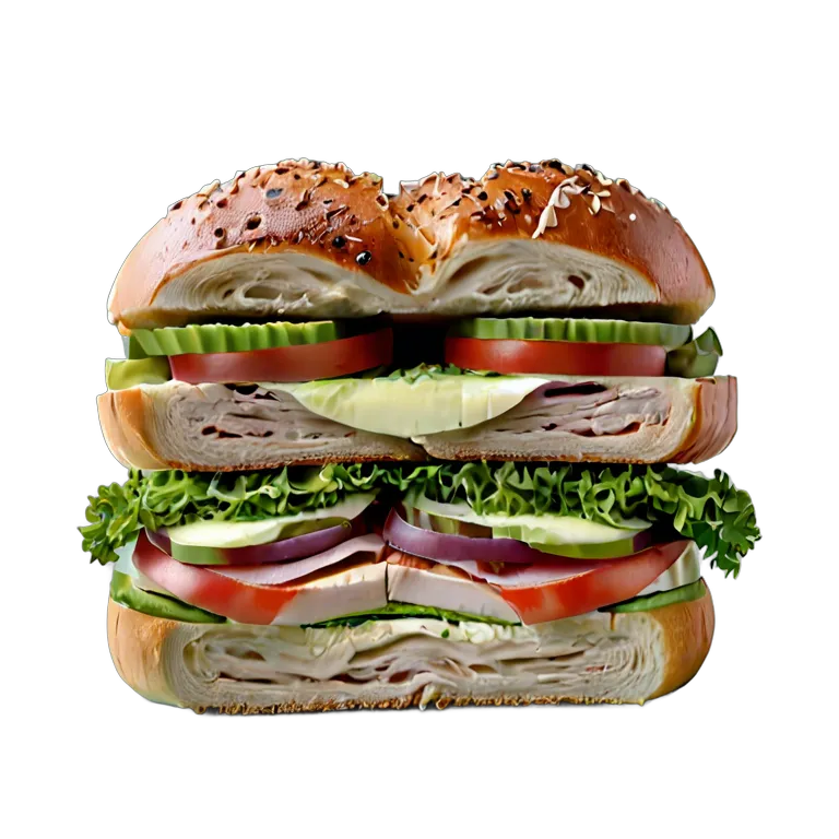 食べ物 パン ベーグルサンドイッチ 透過 PNG 画像 フリー素材 #26755