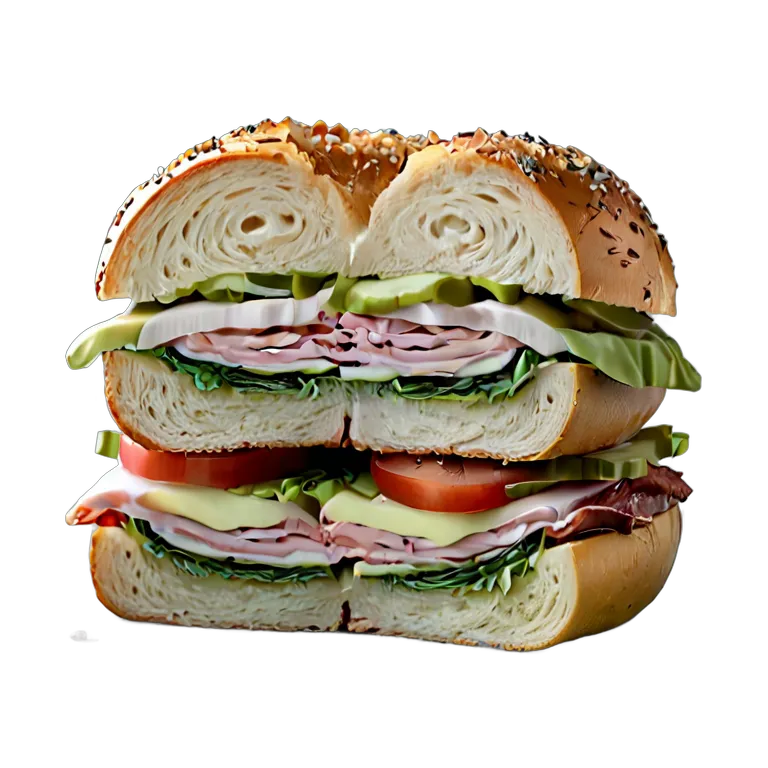 食べ物 パン ベーグルサンドイッチ 透過 PNG 画像 フリー素材 #26757