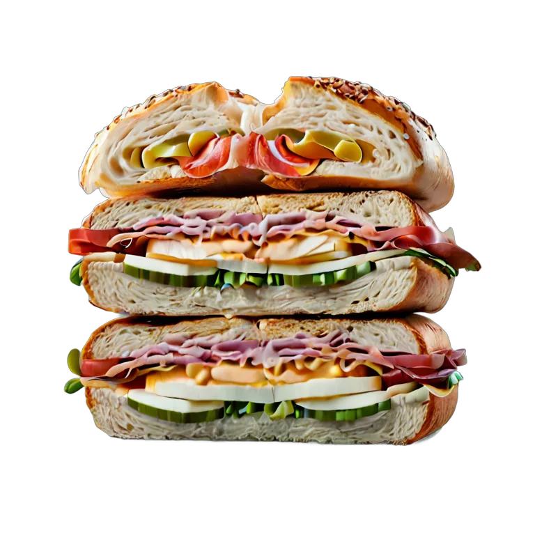 食べ物 パン ベーグルサンドイッチ 透過 PNG 画像 フリー素材 #26758