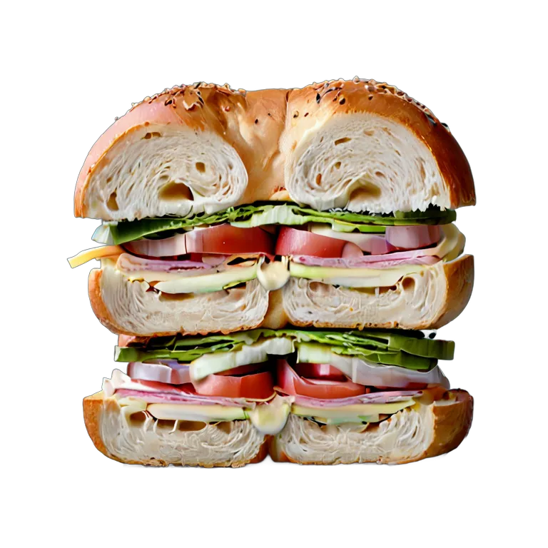 食べ物 パン ベーグルサンドイッチ 透過 PNG 画像 フリー素材 #26760