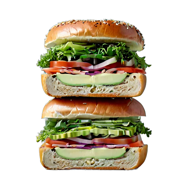 食べ物 パン ベーグルサンドイッチ 透過 PNG 画像 フリー素材 #26761