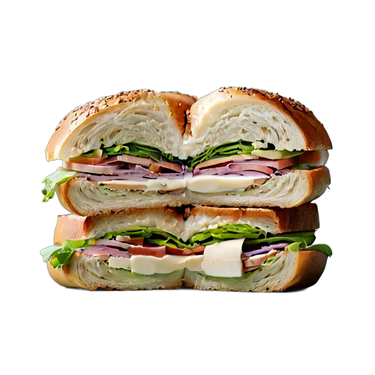 食べ物 パン ベーグルサンドイッチ 透過 PNG 画像 フリー素材 #26762