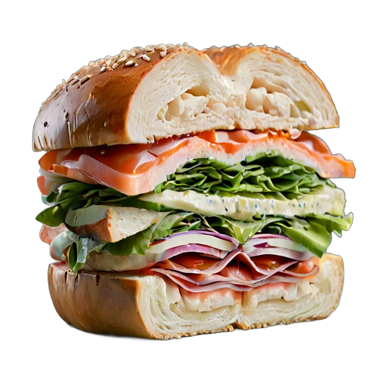 食べ物 パン ベーグルサンドイッチ 透過 PNG 画像 フリー素材 #26763