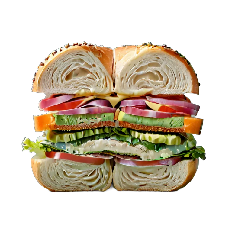 食べ物 パン ベーグルサンドイッチ 透過 PNG 画像 フリー素材 #26766