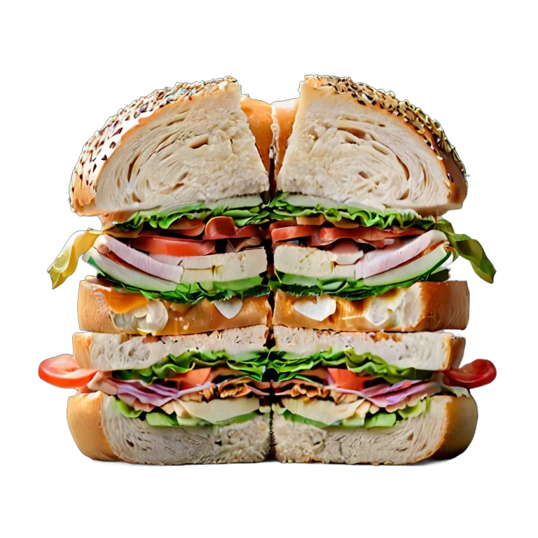 食べ物 パン ベーグルサンドイッチ 透過 PNG 画像 フリー素材 #26767