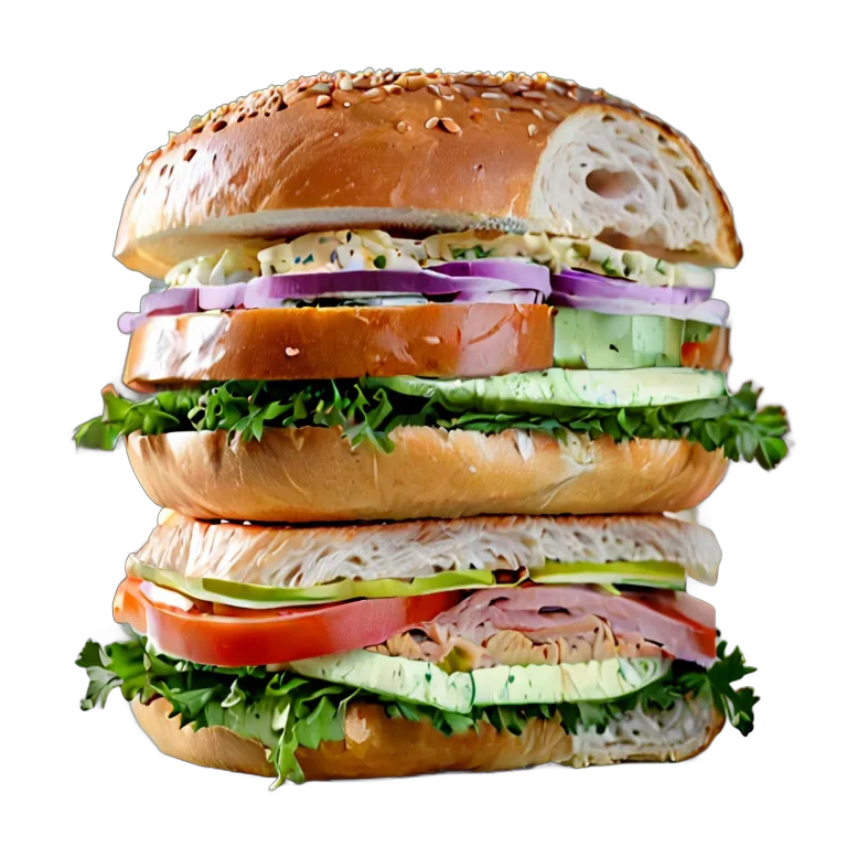 食べ物 パン ベーグルサンドイッチ 透過 PNG 画像 フリー素材 #26768