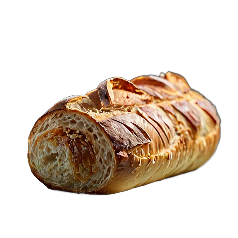 食べ物 パン 耳に深い切り込みのあるバゲット 透過 PNG 画像 フリー素材 #26826