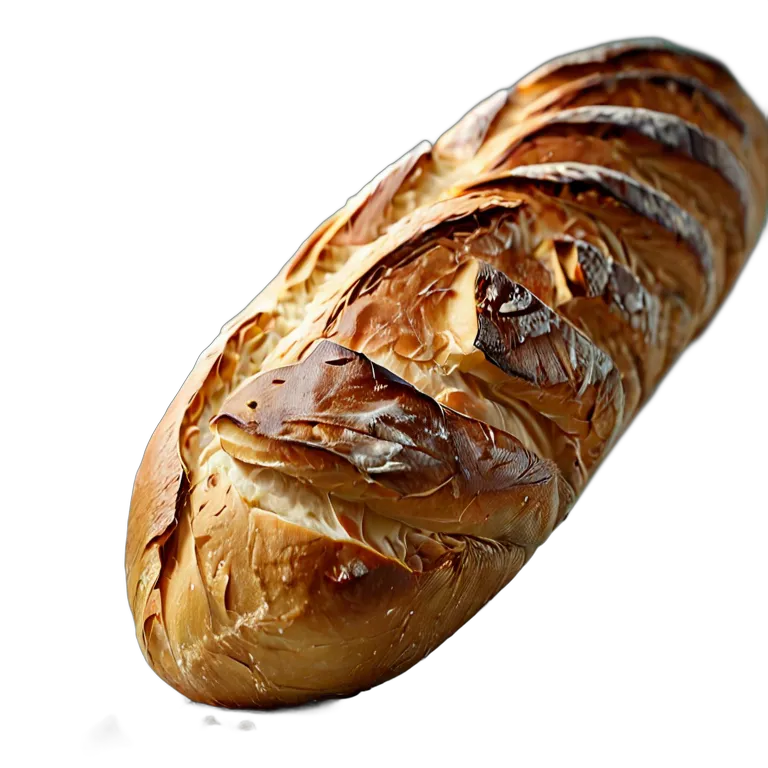 食べ物 パン 耳に深い切り込みのあるバゲット 透過 PNG 画像 フリー素材 #26828