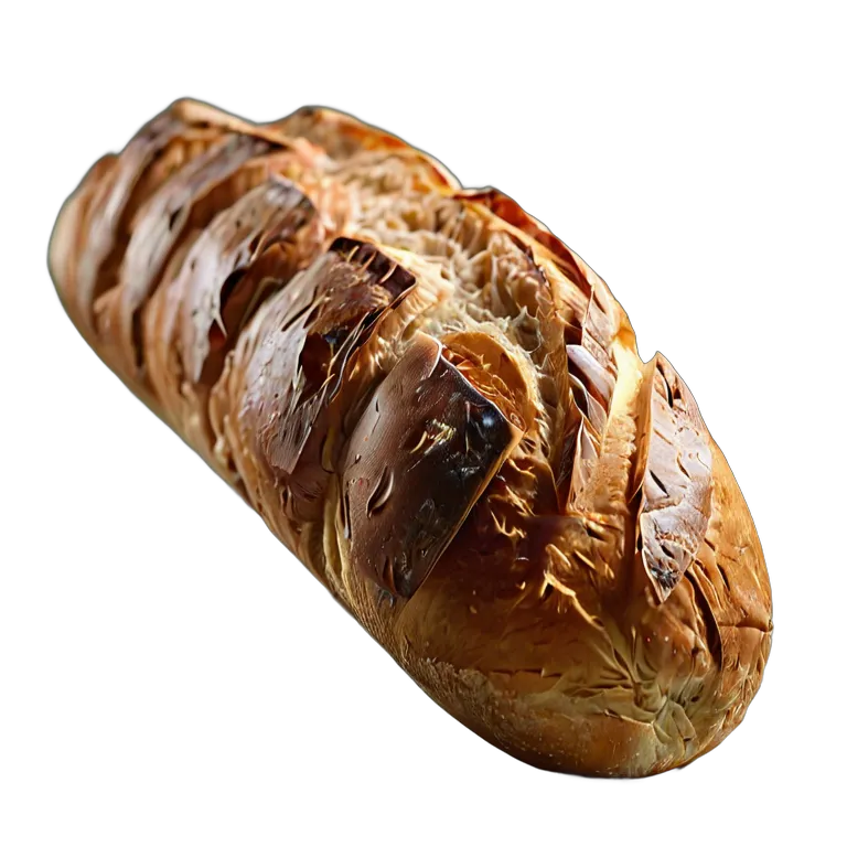 食べ物 パン 耳に深い切り込みのあるバゲット 透過 PNG 画像 フリー素材 #26829