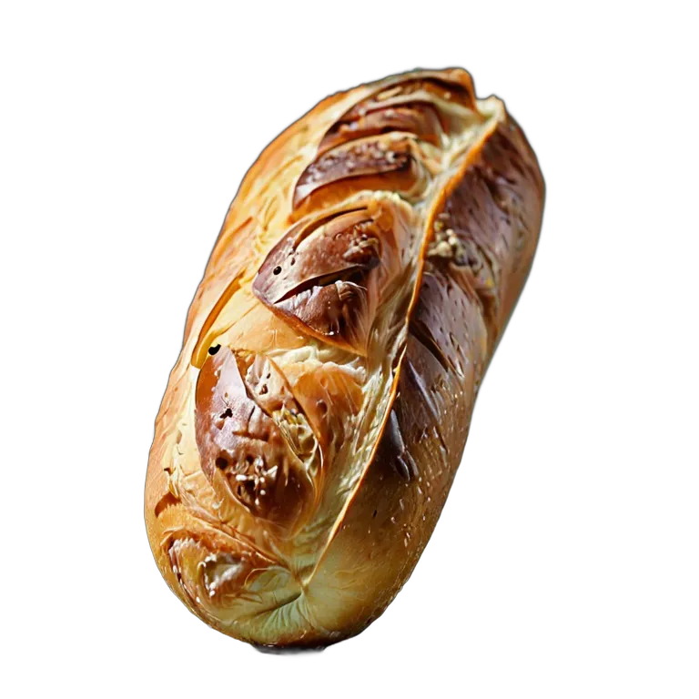 食べ物 パン 耳に深い切り込みのあるバゲット 透過 PNG 画像 フリー素材 #26831