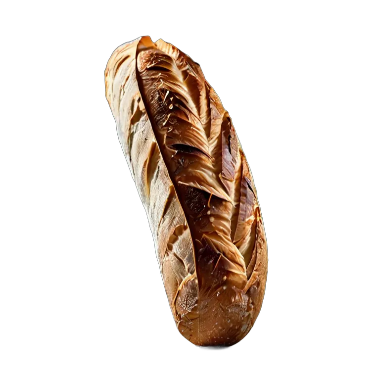 食べ物 パン 耳に深い切り込みのあるバゲット 透過 PNG 画像 フリー素材 #26834