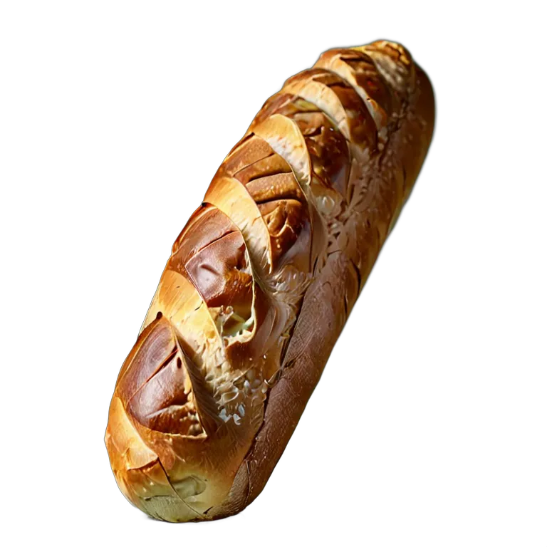 食べ物 パン 耳に深い切り込みのあるバゲット 透過 PNG 画像 フリー素材 #26835