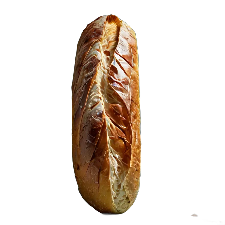 食べ物 パン 耳に深い切り込みのあるバゲット 透過 PNG 画像 フリー素材 #26836