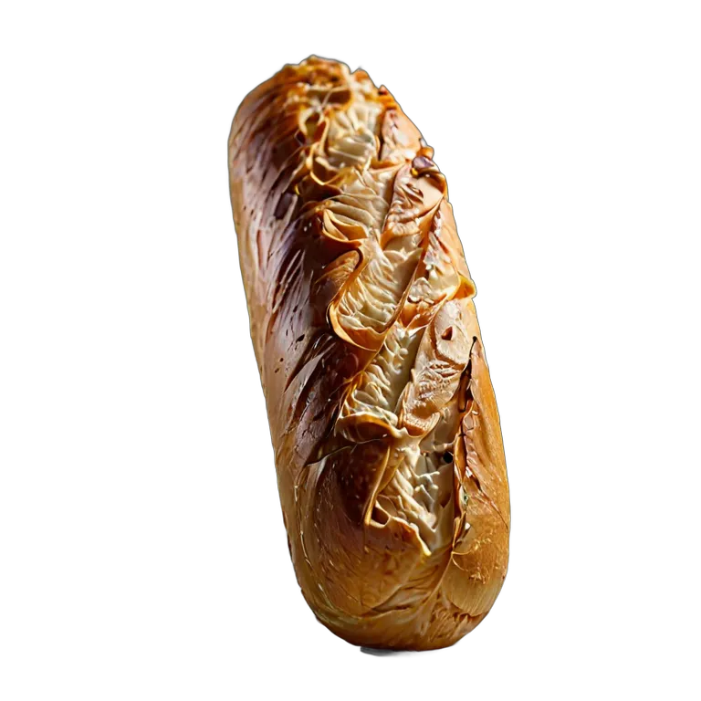 食べ物 パン 耳に深い切り込みのあるバゲット 透過 PNG 画像 フリー素材 #26838