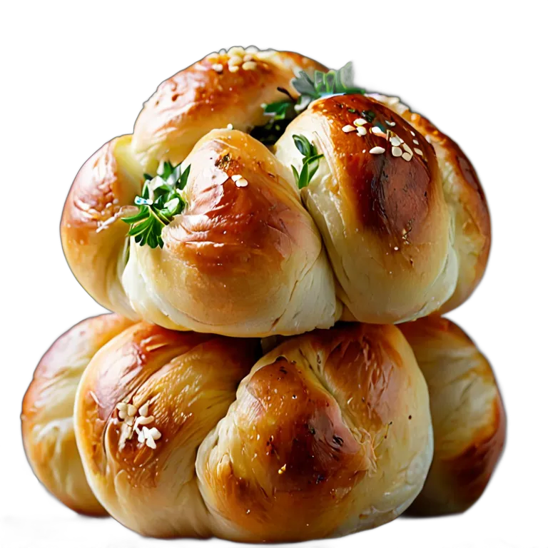 食べ物 パン ニンニク結び目スタック 透過 PNG 画像 フリー素材 #26780