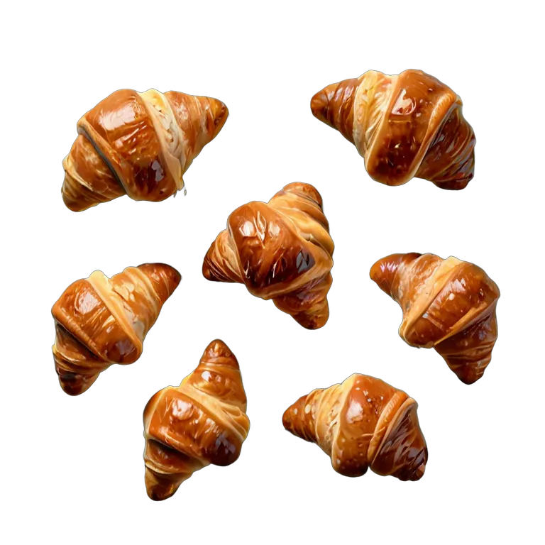 食べ物 パン ミニクロワッサンセット 透過 PNG 画像 フリー素材 #26813