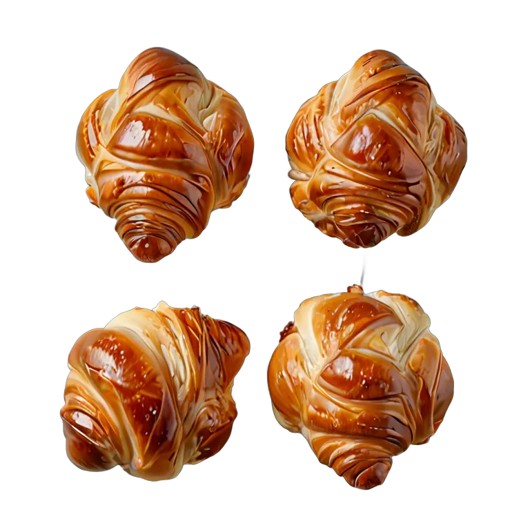 食べ物 パン ミニクロワッサンセット 透過 PNG 画像 フリー素材 #26815