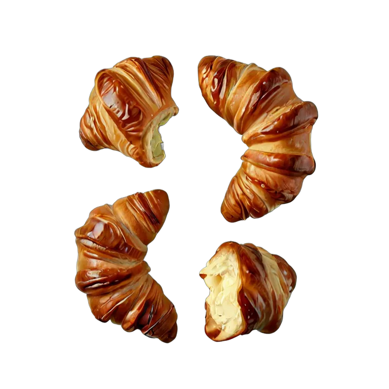 食べ物 パン ミニクロワッサンセット 透過 PNG 画像 フリー素材 #26817