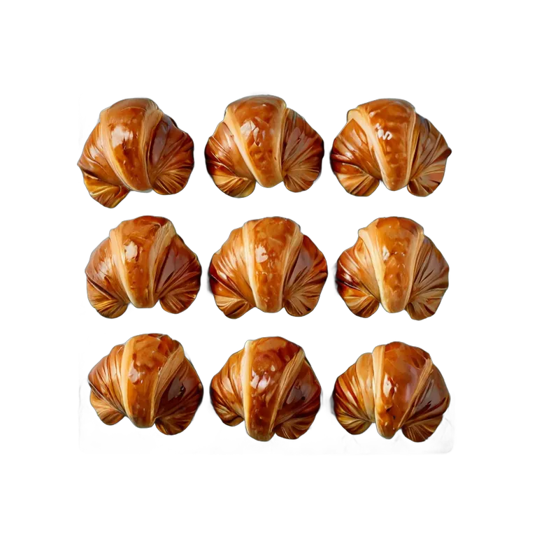 食べ物 パン ミニクロワッサンセット 透過 PNG 画像 フリー素材 #26818