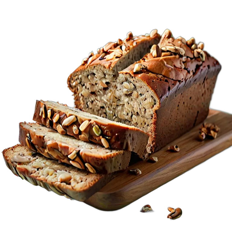 食べ物 パン スライスバナナナッツブレッド 透過 PNG 画像 フリー素材 #26811