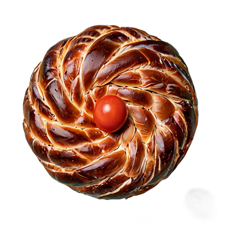 食べ物 パン 伝統的なギリシャのツォレキ 透過 PNG 画像 フリー素材 #26771