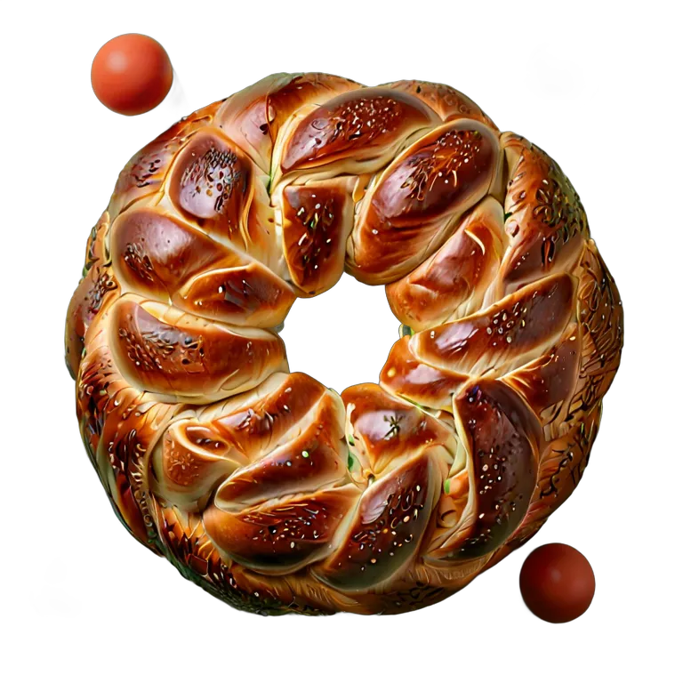 食べ物 パン 伝統的なギリシャのツォレキ 透過 PNG 画像 フリー素材 #26774