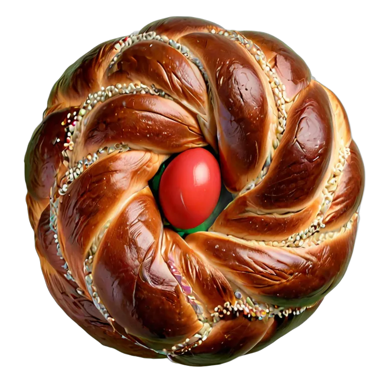 食べ物 パン 伝統的なギリシャのツォレキ 透過 PNG 画像 フリー素材 #26776