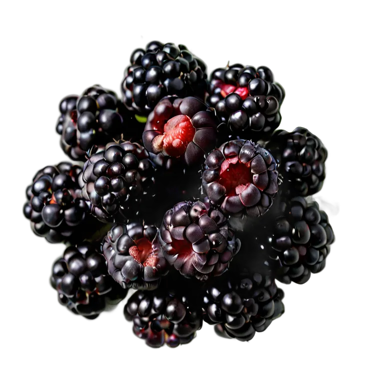 ボイセンベリーの房 透過 PNG 画像 フリー素材 #34260