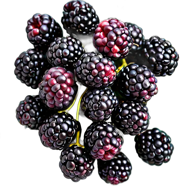 ボイセンベリーの房 透過 PNG 画像 フリー素材 #34261