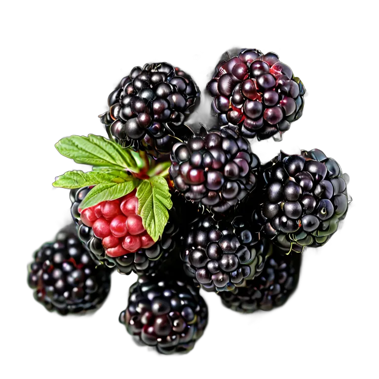 ボイセンベリーの房 透過 PNG 画像 フリー素材 #34262
