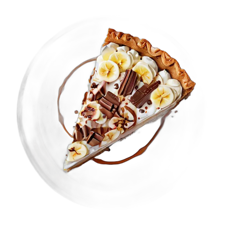 食べ物 お菓子 バノフィーパイスライス 透過 PNG 画像 フリー素材 #6704